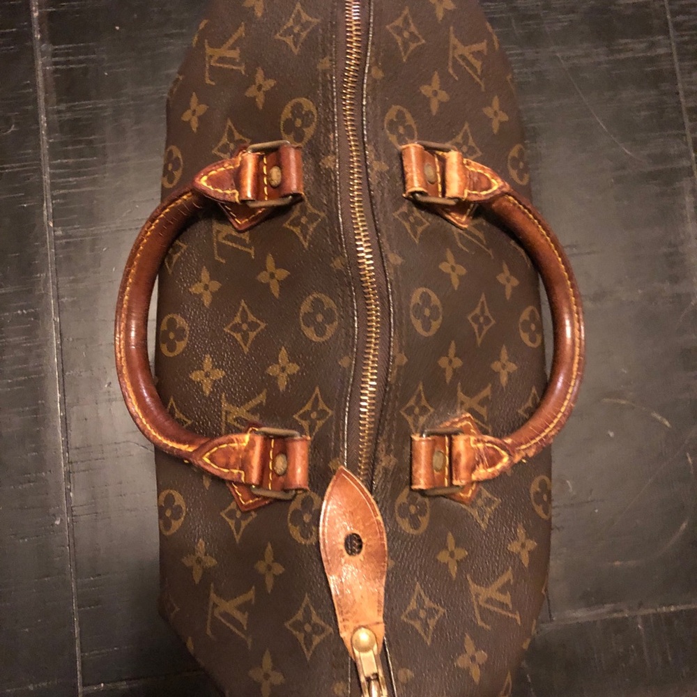 100% Authentic Louis Vuitton Brown Monogram Speedy 30 Handbag - Picture 15 of 15